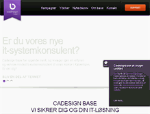 Tablet Screenshot of cadesignbase.dk